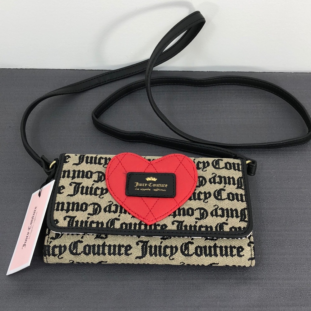Juicy Couture Crossbody Wallet  NWT Heart Breaker